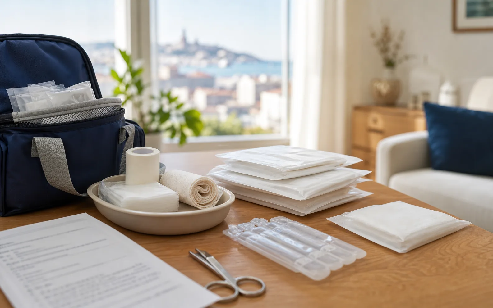 Préparer pansement à domicile à Marseille